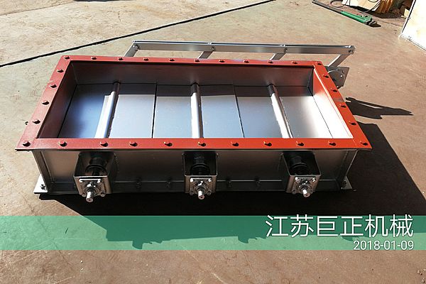 方形擋板門(寬2m)完工,待包裝發(fā)貨