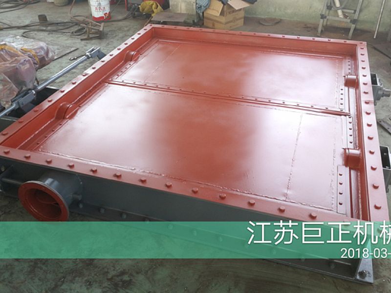 方形擋板門（寬9m）完工，準備發貨